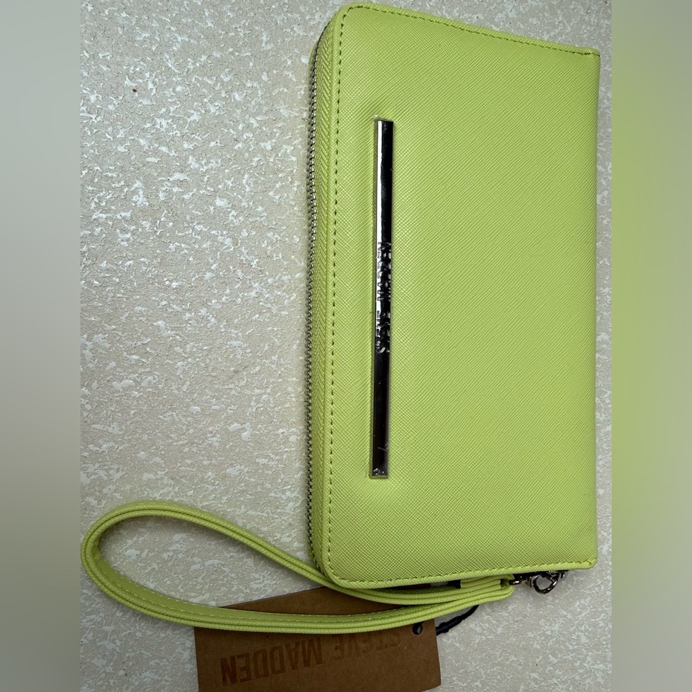 Steve Madden Lime Green Wristlet